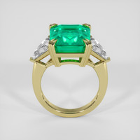 8.73 Ct. Emerald Ring, 18K Yellow Gold 3
