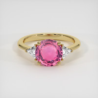 2.25 Ct. Padparadscha Sapphire Ring, 18K Yellow Gold 1