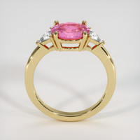 2.25 Ct. Padparadscha Sapphire Ring, 18K Yellow Gold 3