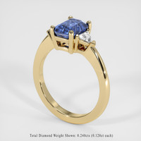 1.40 Ct. Sapphire Ring, 18K Yellow Gold 2