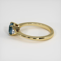 1.56 Ct. Blue Sapphire Ring, 18K Yellow Gold 4