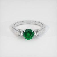 1.06 Ct. Emerald Ring, Platinum 950 1