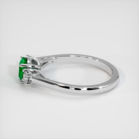 0.89 Ct. Emerald Ring, Platinum 950 4