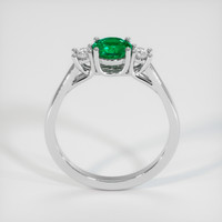 0.92 Ct. Emerald Ring, Platinum 950 3