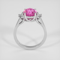 2.66 Ct. Pink Sapphire Ring, Platinum 950 3