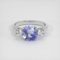 2.13 Ct. Violet Sapphire Ring, Platinum 950 1
