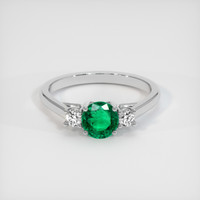 0.94 Ct. Emerald Ring, Platinum 950 1