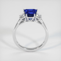 2.06 Ct. Blue Sapphire Ring, 10K White Gold 3