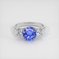 3.68 Ct. Sapphire Ring, 14K White Gold 1