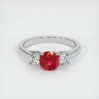 Ruby Ring 0.85 Ct., 14K White Gold Preview
