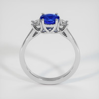1.09 Ct. Blue Sapphire Ring, 18K White Gold 3