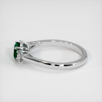 1.04 Ct. Emerald Ring, 18K White Gold 4