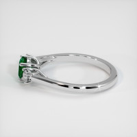 1.06 Ct. Emerald Ring, 18K White Gold 4