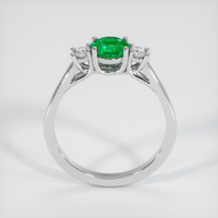 0.89 Ct. Emerald Ring, 18K White Gold 3