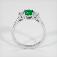 0.92 Ct. Emerald Ring, 18K White Gold 3