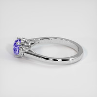 1.46 Ct. Violet Sapphire Ring, 18K White Gold 4