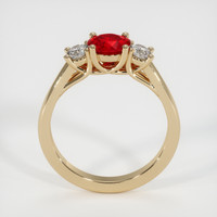 1.20 Ct. Pinkish Red Ruby Ring, 10K Yellow Gold 3