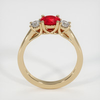 1.20 Ct. Pinkish Red Ruby Ring, 10K Yellow Gold 3