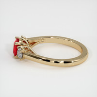 1.10 Ct. Ruby Ring, 14K Yellow Gold 4
