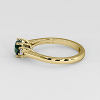 1.19 Ct. Bluish Green Sapphire Ring, 14K Yellow Gold 4