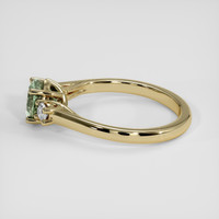 1.22 Ct. Green Sapphire Ring, 14K Yellow Gold 4
