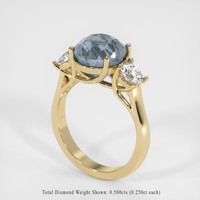 3.58 Ct. Sapphire Ring, 18K Yellow Gold 2