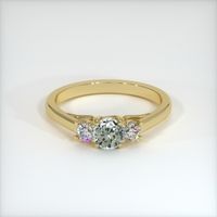 0.63 Ct. Sapphire Ring, 18K Yellow Gold 1