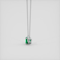 0.92 Ct. Emerald Necklace, Platinum 950 3