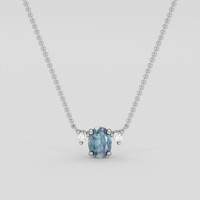 0.47 Ct. Alexandrite Necklace, Platinum 950 1