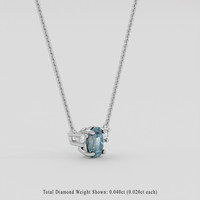 0.47 Ct. Alexandrite Necklace, Platinum 950 2