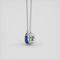 1.56 Ct. Blue Sapphire Necklace, 18K White Gold 3