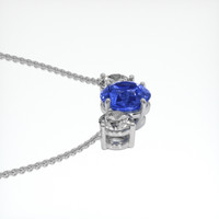 3.58 Ct. Sapphire Necklace, 18K White Gold 3