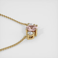 0.73 Ct. Sapphire Necklace, 14K Yellow Gold 3