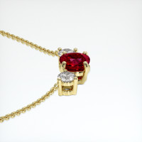 1.52 Ct. Gemstone Necklace, 18K Yellow Gold 3
