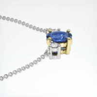 0.40 Ct. Sapphire Necklace, 18K Yellow & White 3