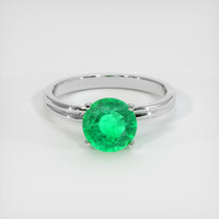 1.32 Ct. Emerald Ring, Platinum 950 1