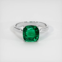 2.62 Ct. Emerald Ring, Platinum 950 1