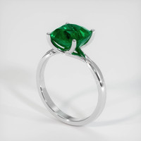 2.62 Ct. Emerald Ring, Platinum 950 2