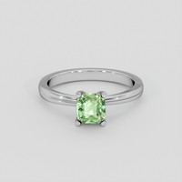 1.01 Ct. Green Grossular Garnet Ring, Platinum 950 1