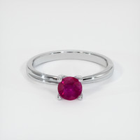 0.63 Ct. Ruby Ring, Platinum 950 1