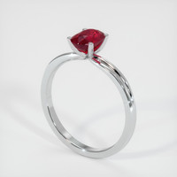 1.01 Ct. Ruby Ring, Platinum 950 2