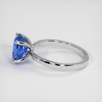 4.30 Ct. Blue Sapphire Ring, Platinum 950 4