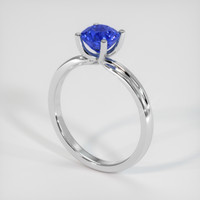 1.12 Ct. Blue Sapphire Ring, 10K White Gold 2