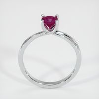 0.63 Ct. Ruby Ring, 14K White Gold 3