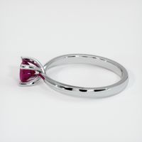 0.63 Ct. Ruby Ring, 14K White Gold 4