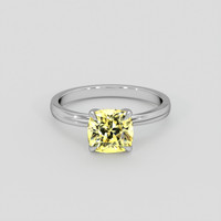 2.30 Ct. Yellow Sapphire Ring, 14K White Gold 1