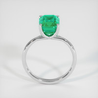 2.81 Ct. Emerald Ring, 18K White Gold 3
