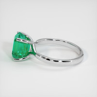 2.81 Ct. Emerald Ring, 18K White Gold 4