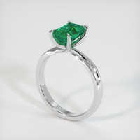 1.74 Ct. Emerald Ring, 18K White Gold 2