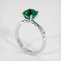 1.23 Ct. Emerald Ring, 18K White Gold 2